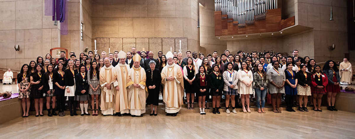 Over 75 high school seniors honored at Christian Service Awards Mass ...