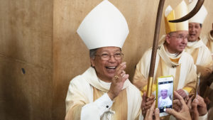 Archbishop José H. Gomez ordained Bishop Alejandro (Alex) Aclan as Auxiliary Bishop of the Archdiocese of Los Angeles June 16, 2019 at the Cathedral of Our Lady of the Angels. The Apostolic Nuncio to the United States of America, Archbishop Christophe Pierre, presented the mandate from the Apostolic See at the Ordination Mass, which was concelebrated by Los Angeles priests and bishops from throughout the state. (Victor Alemán/Angelus News)