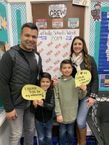 The student body of Notre Dame Academy Elementary School in West LA shared random acts of kindness throughout Catholic Schools Week.  CYNTHIA JACKSON