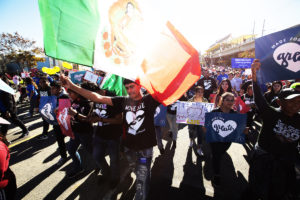 The fifth annual OneLife LA on January 19 drew more than 15,000 people, who walked in support of ‘the great cause of our times’ – the celebration of life from conception to natural death. VICTOR ALEMÁN/ANGELUS NEWS