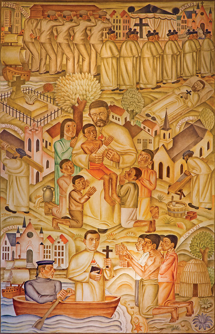 In the sanctuary of outcasts St. Damien and the lepers