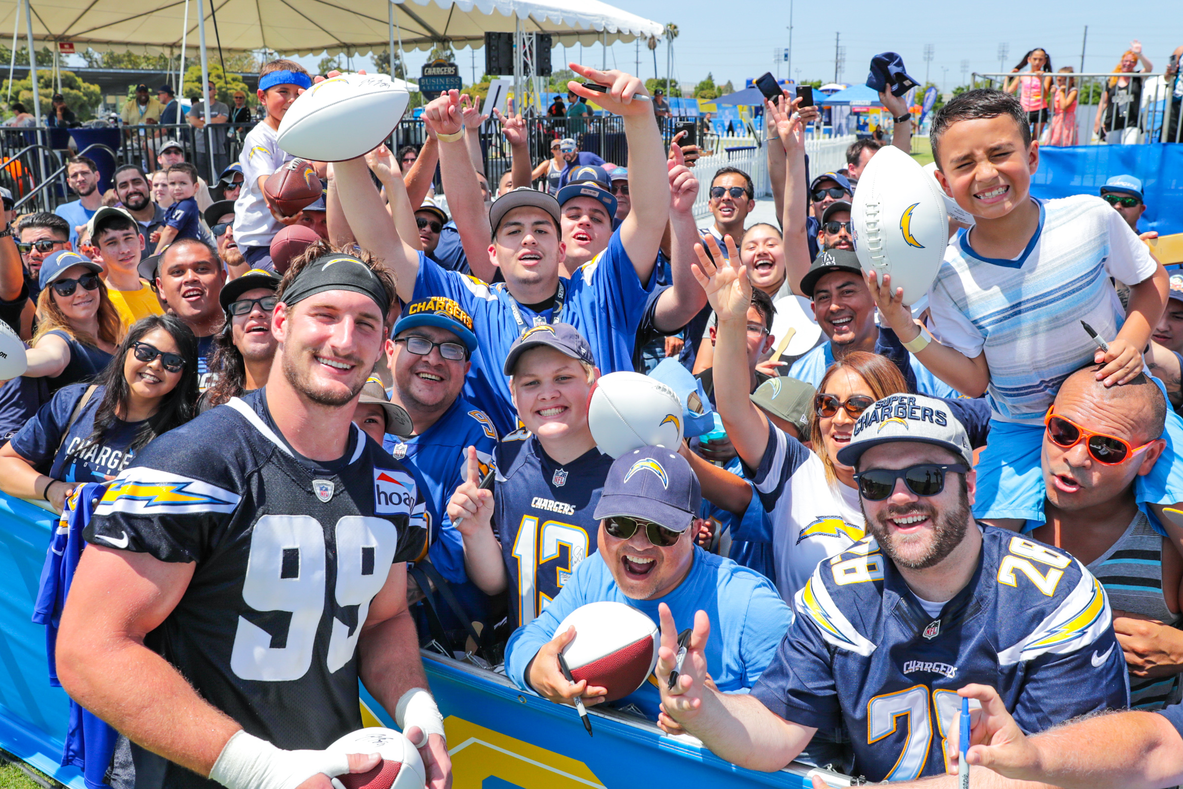 The Chargers invite you to join them for training camp!