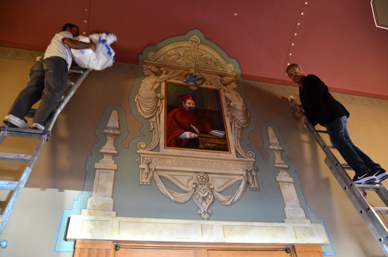 Showing off a saint in Burbank