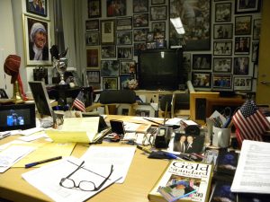 Tommy Lasorda's Dodger Stadium office is like a museum of his life