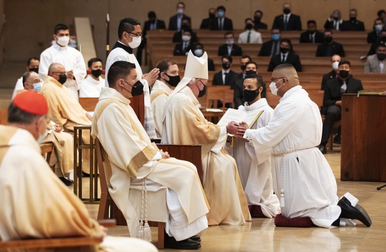 ‘A huge step back to normalcy’: Eight transitional deacons ordained for LA