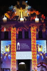 Catholic Cemeteries and Mortuaries of the Archdiocese of Los Angeles hosted a virtual Día de los Muertos celebration on Nov. 1 at Calvary Cemetery & Mortuary. (Victor Alemán)
