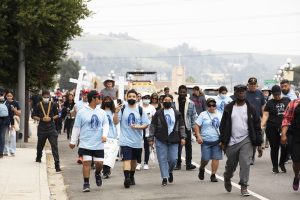 As part of the ongoing celebrations for the “Forward in Mission” Jubilee Year commemorating 250 years of Catholic faith in the Archdiocese of Los Angeles, hundreds of faithful joined Archbishop José H. Gomez for a historic spiritual pilgrimage, “Camino: A Walk with Jesus,” on Saturday, April 2. (Victor Alemán)