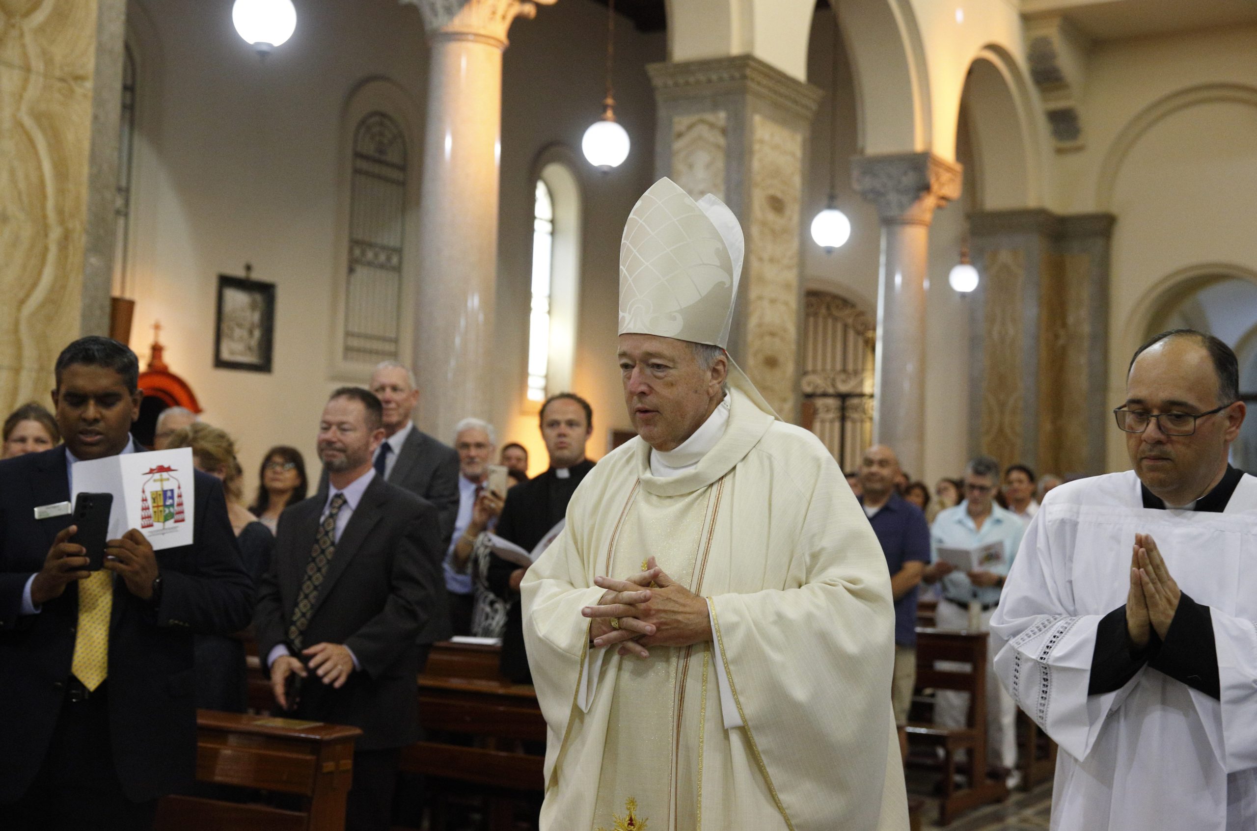 Newly created Cardinal McElroy celebrates Mass in Rome