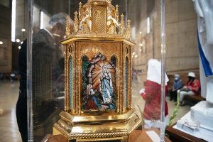 St. Bernadette’s relics made a stop in Los Angeles from July 31 to Aug. 3 at the end of a monthslong U.S. tour. Hundreds of LA Catholics came out to local parishes and the Cathedral of Our Lady of the Angels to venerate the French saint. (Victor Alemán)