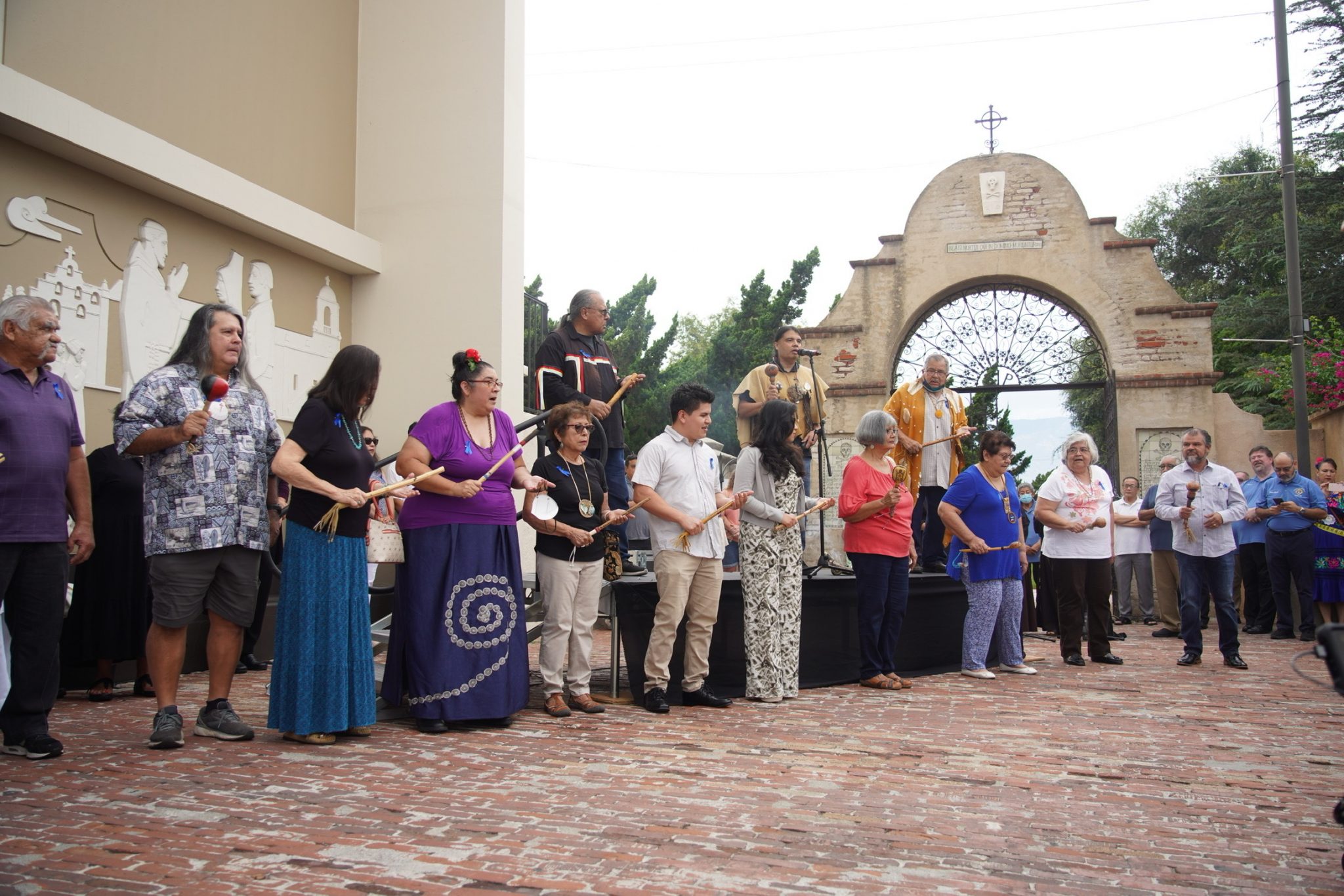 Mission San Gabriel closes jubilee year, reveals restored church