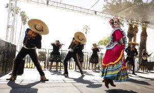 Folkloric and Aztec dancers performed at this year's celebration. (Victor Alemán)