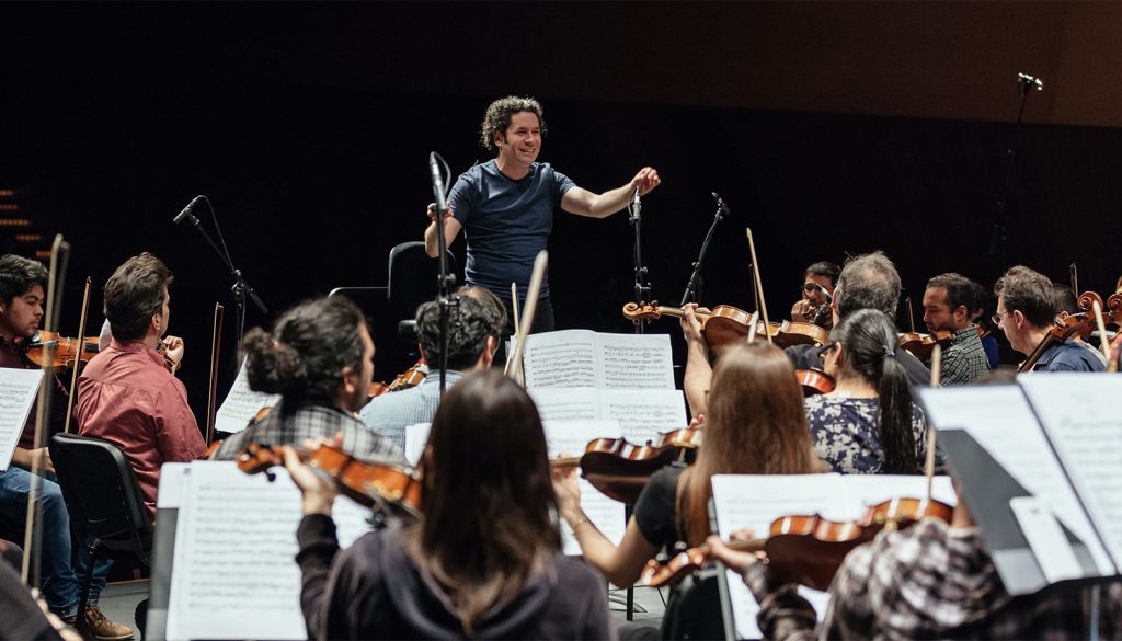 Venezuelan Conductor Violinist Gustavo Dudamel Wife Editorial