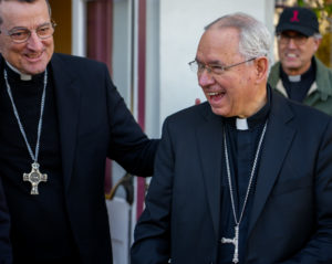 Archbishop Gomez during the 2023 OneLife LA walk. (Stefano Garzia) 