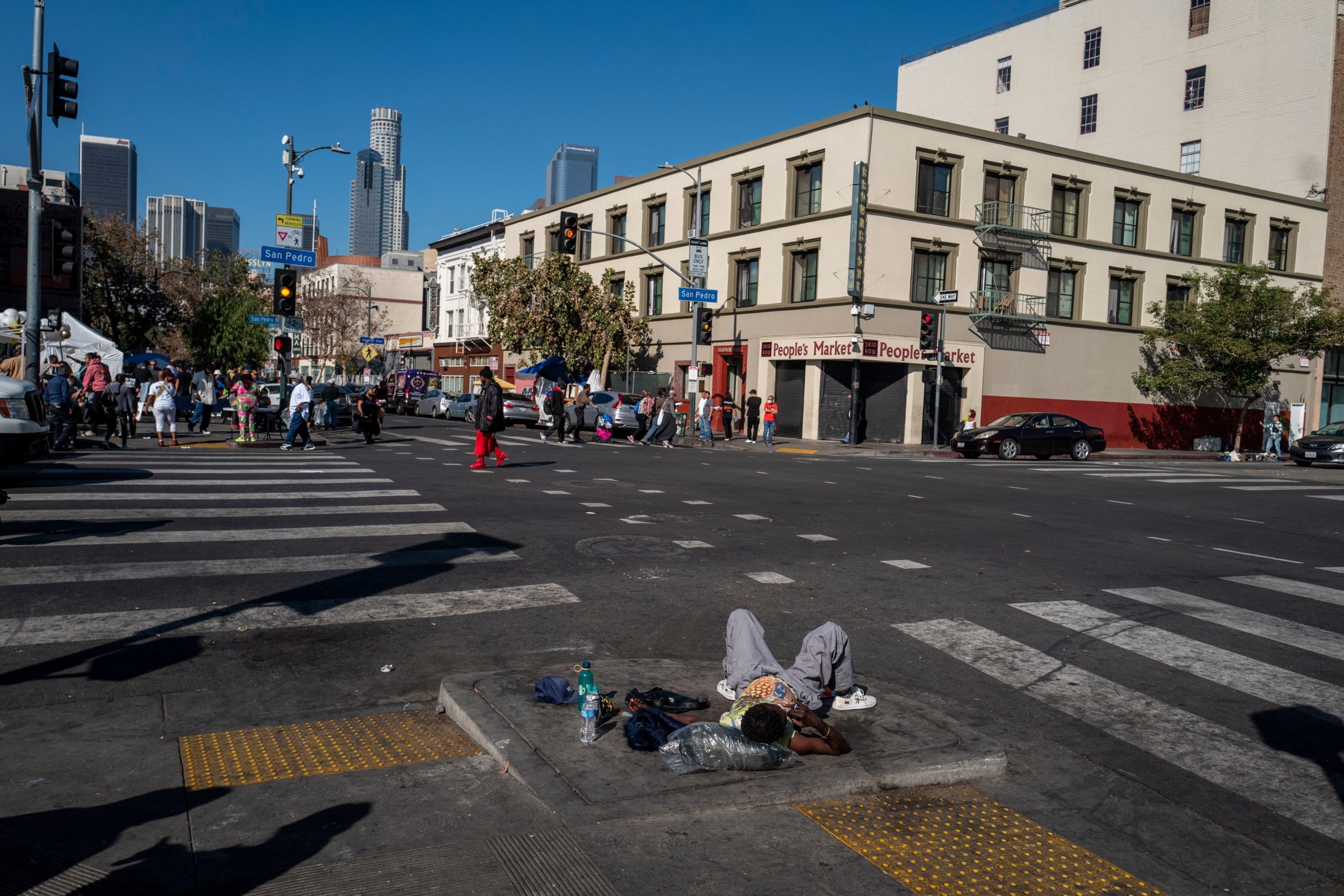 Robert Brennan A sign from above on Skid Row