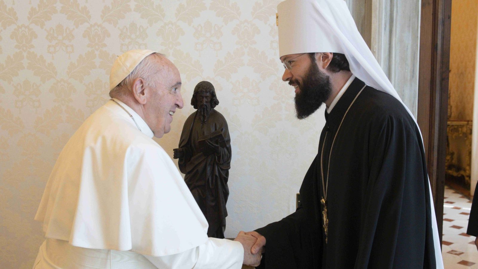 Pope meets senior Russian Orthodox official at Vatican