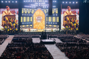 Cardinal Luis Antonio Tagle of the Philippines gives the homily during the closing Mass of the National Eucharistic Congress on July 21. (Archdiocese of Los Angeles)