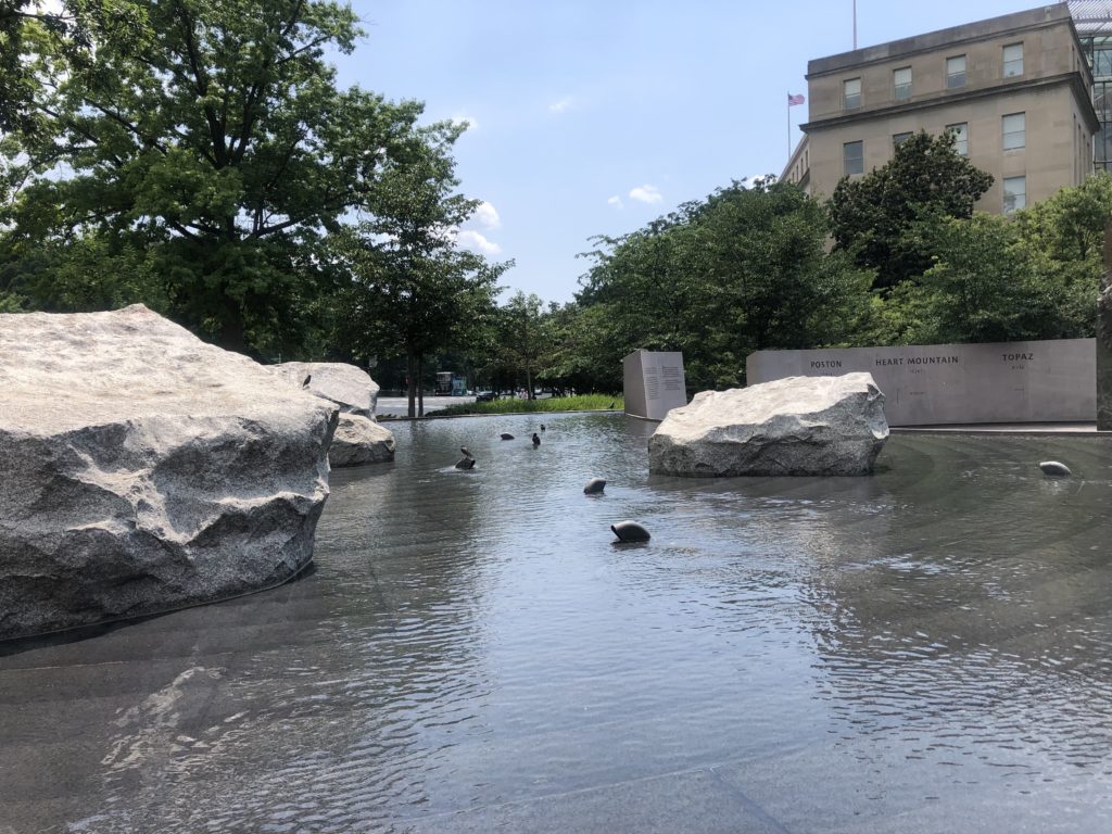 A modest memorial to Japanese internment camps