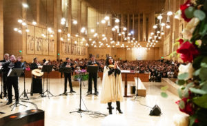 Singers perform during the Las Mañanitas vigil celebrating Our Lady of Guadalupe on Dec. 11. (Victor Alemán) 