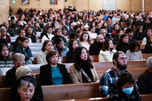 Thousands attended the Ash Wednesday Mass at the Cathedral of Our Lady of the Angels on March 5, the first day of Lent. (Victor Alemán)