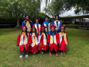 A handful of exceptional graduates pose at Junípero Serra High School’s commencement ceremony on June 6. (Junípero Serra High School)