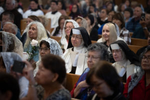 The Carmelite friars and sisters were a significant presence during the tour of St. Thérèse’s relics, the saint being a former Carmelite herself. (Jeffrey Bruno)