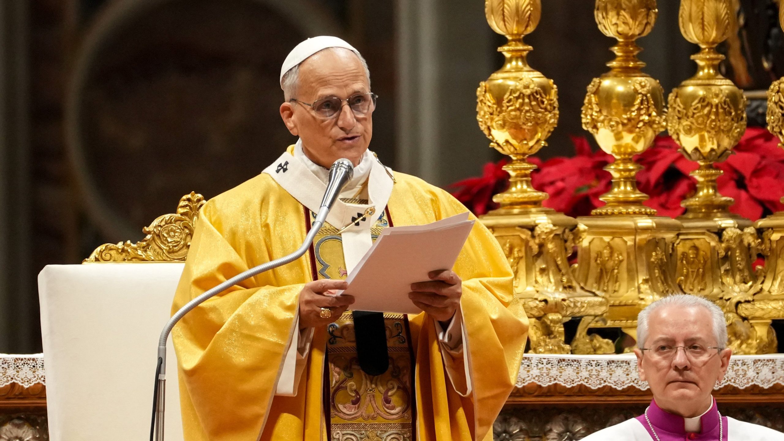Pope Leo XIV surprises overflow crowd before first Christmas Eve Mass