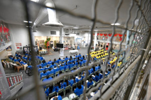 Archbishop José H. Gomez celebrates Mass at Century Regional Detention Facility in Lynwood, LA County’s largest women’s jail, on Christmas Day, Dec. 25, 2025. (John McCoy)