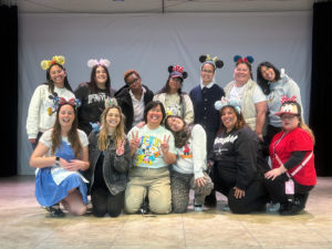 Faculty pose for Teacher Appreciation Day at St. Anthony of Padua School in Gardena during Catholic Schools Week. (St. Anthony of Padua School)
