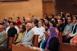 Some 800 people, including nearly 100 priests, attended the Mass celebrating Archbishop José H. Gomez's 25th anniversary of episcopal ordination on March 26, 2026. (Isabel Cacho)