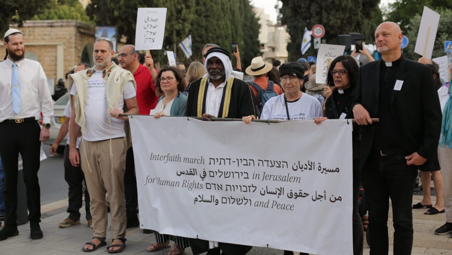 Interfaith peace march in Jerusalem counters rising violence, division