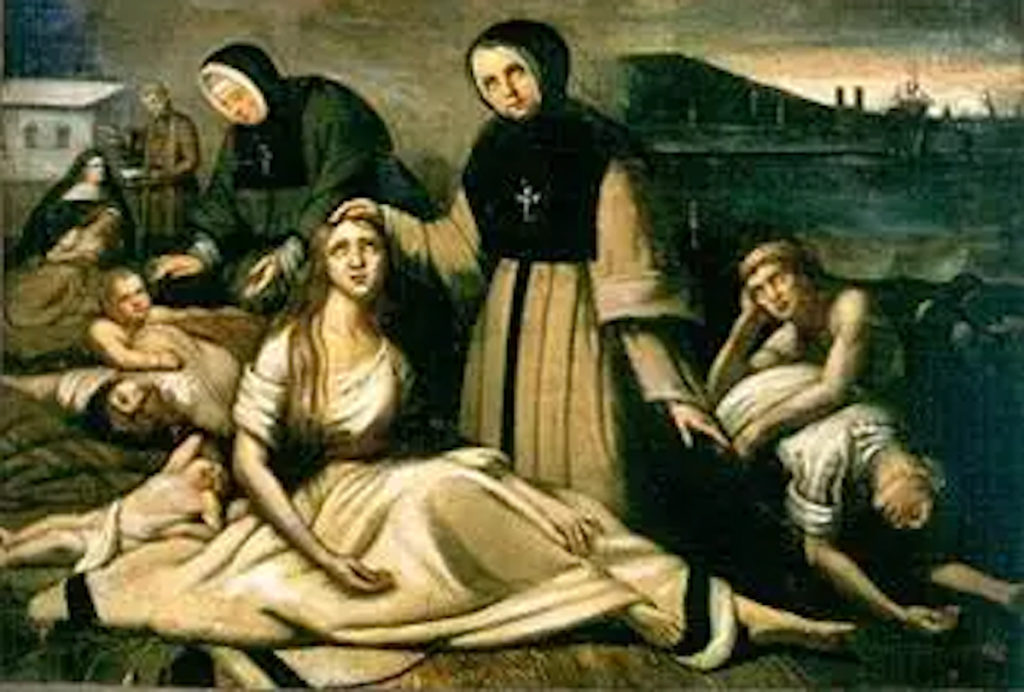 Fleeing the Irish potato famine and dying of typhus, they found the Grey Nuns
