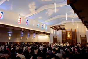 Hundreds attended St. Clare of Assisi Church in Santa Clarita on May 31 for Father Jerick Alenton's first Mass at his home parish. (Joe Garcia III)