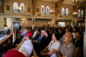 Parishioners attend a special Mass at Nuestra Señora de Guadalupe Church in East LA on Sunday, June 28, to pray for victims of the Venezuela earthquakes. (John Geronilla)