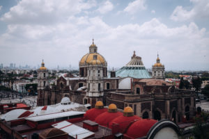 A view of the Basilica of Our Lady of Guadalupe in Mexico City on July 11 from Tepeyac hill. (Isabel Cacho)