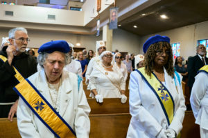 Hundreds attended the Aug. 14 funeral Mass for Deacon Hosea Alexander at Holy Name of Jesus Church in Los Angeles. (John Geronilla)