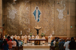 Archbishop José  H. Gomez presides over the 